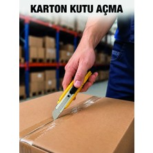 Najmaddin Karg Profesyonel 5’li Metal Falçata Seti Çelik Gövdeli Maket Bıçağı Koli ve Karto