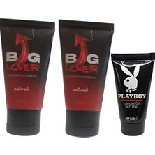 Solmazlar Online Big Lover Erkeklere Özel 50 ml Jel 50 ml Maximum Strength Hardening Gel For Men 2 Adet + Playboy 50 ml  Jel