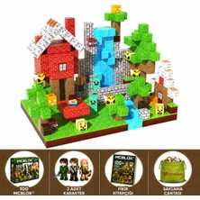 Minecraft Manyetik Orman Temalı Blok Oyuncak - 100 Parça