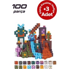 Minecraft Manyetik Küp Blok Yapı Taşı 100 Parça