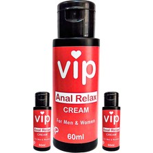 Solmazlar Online Vip Kadınlar ve Ap.erkekler Için Analrelax Cream 3 Adet Lubricantanalrahatlatıcı Kasgevşetici Kaydırıcıkrem 60 ml