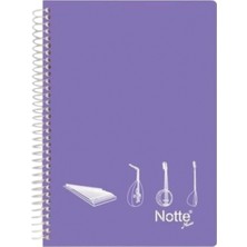 Notte Müzik Defteri A4 40 Yaprak Pp Kapak Spiralli ( Kapak Rengi Stoktan Rastgele!)
