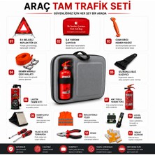 Carvorio Araç Tam Trafik Seti 20 Parça Muayene Uyumlu Büyük Çantalı