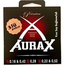 Aurax 3ARX18 Üçlü Kısa Sap Bağlama Teli 018 Profesyonel