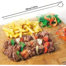 Fta Ticaret 10'lu Paslanmaz Çelik Şiş Seti (20 Cm) - Airfryer &amp; Mangal