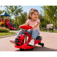 Arlina Home Kids Karınca Kaykay Pedalsız Kolay Kullanım Melodili Sevimli Ayıcık Sepetli