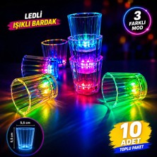 İlk El Grup 10'lu LED Işıklı Parti Bardağı Seti Iegtgrs-34