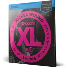 D'Addario Daddario EXL170-6 Bas Gitar Tel Seti , 6 Telli, Xl, 32-130, Long Sca