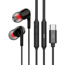 Juo Type-C Mikrofonlu Kablolu Kulak Içi Kulaklık Dac Çip Destekli Enc Gürültü Engelleme