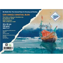 Art Liva Resim Defteri Fon Kartonlu 25X35 190 Gr.30+5+2 Kraft Yp. (SD-110)