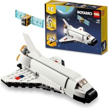 Get Store Uzay Mekiği 144 Parçalı Yaratıcı Yapım Seti, Astronot ve Uzay Macerası Için Ideal Hediye