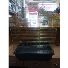 Pet Galvaniz Kaplama Papağan Başlangıç Seti Papağan Kafesi Papağan Yemi Gaga Taşı Paraket Çekirdeği