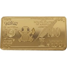 Shaco Design Pokemon Figür Altın Kaplama Külçe Squirtle