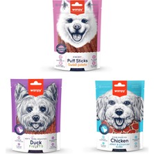 Wanpy Köpek Karışık 3 Lü Ödül Mama Stick Fillet Jerky