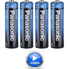 TAN EXPRESS Panasonic Çinko Karbon Aa Kalem Pil 1.5V 4 Adet (Videolu)