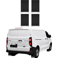 Otokap Universal Ford Transit Custom Ön Arka Siyah Krom Detaylı 4 Lü Set Paçalık Takımı Çamurluk Tozluk Aksesuar