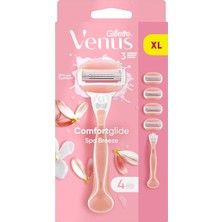 Gillette Venus Comfortglide Spa Breeze Kadın Tıraş Makinesi 4 Adet Yedek Tıraş Bıçağı