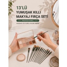 Fta Ticaret 13’lü Yumuşak Kıllı Makyaj Fırça Seti Profesyonel  Hassas Ciltlere Uygun Yapıs