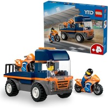 Get Store Yarışçı Minifigürü Içeren Taşıyıcı Araba Yapım Seti, 88 Parça, 4 Yaş ve Üzeri