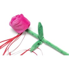 Get Store Çiçek Şeklinde Peluş Kedi Oltası, 45X6X3 cm Boyutunda