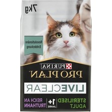 Get Store Pro Plan Live Clear Yetişkin Kısırlaştırılmış Kedi Maması Hindi Etli 7 kg