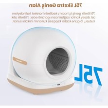 Get Store Bej Renk Otomatik Kedi Tuvaleti, Uzaktan Kontrol Özellikli