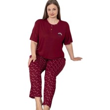 Bipamuk Silva Soft Büyük Beden Kadın Kısa Kol Pijama Takımı 3xl–6xl