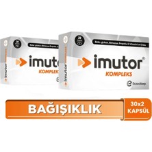 İmutor Imutor Kompleks 30 Kapsülx2 – Beta Glukan, Ekinezya, Propolis, C Vitamini, Çinko - Bağışıklık