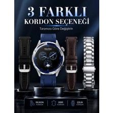 Fta Ticaret Amoled Ekranlı Bluetooth Akıllı Saat 3 Kordonlu Uzun Pil Ömürlü