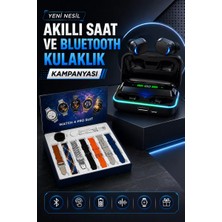 Fta Ticaret Powerbank Bluetooth Kulaklık ve Akıllı Saat 7 Kordonlu Metal Kordon Plastik Kordon