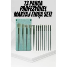 Fta Ticaret 13 Parça Taşınabilir Kılıflı Profesyonel Makyaj Fırça Seti Pudra Allık Fondöt