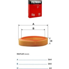Filtron Hava Filtresi Fıltron Renault R19 R21 Clıo I Megane I 1.4i