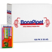 İsopack Renkli Pipet Körüklü 1 Koli (100PK)