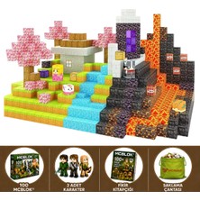 Minecraft Manyetik Küp Blok Yapı Taşı 100 Parça