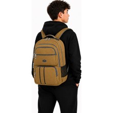 Strong Unisex Kanvas Kumaş Laptop Bölmeli Okul Çantası , Günlük Spor Seyahat Sırt Çantası