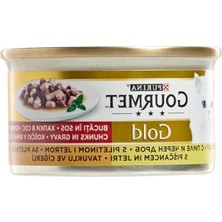 Get Store 85 gr 24 Adet Gold Tavuk Ciğerli Kedi Konservesi, Besleyici