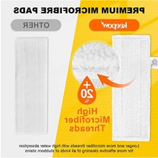 Get Store 10 Adet Yıkanabilir Mikrofiber Bez Seti, Buharlı Temizleyici Aksesuarları Için Ideal