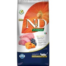 N&D Balkabaklı Kuzu Etli Yaban Mersinli Tahılsız Kısır Kedi Maması 5 Kg