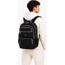 Strong Unisex Kanvas Kumaş Laptop Bölmeli Okul Çantası , Günlük Spor Seyahat Sırt Çantası