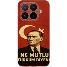 TechTree Xiaomi 17T Uyumlu Ne Mutlu Türkiye Bayrak Atatürk Baskılı Silikon Kılıf