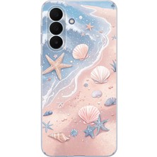 TechTree Samsung Galaxy A27 Uyumlu Sahil Deniz Kabuğu Baskılı Silikon Kılıf