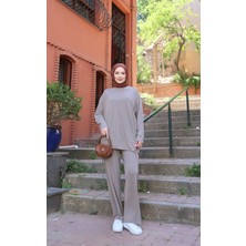 Nisum Moda Ip Büzgülü Modal Pantolonlu Takım