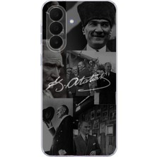TechTree Samsung Galaxy A27 Uyumlu Kemal Atatürk Imza Baskılı Silikon Kılıf