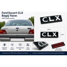 İTHAL Ford Escort Clx Bagaj Yazısı Krom Arka Bagaj Amblemi 1995-2000 Uyumlu
