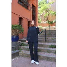 Nisum Moda Ip Büzgülü Modal Pantolonlu Takım
