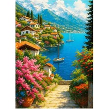 Get Store Mountain Lake Village Temalı 1000 Parça Puzzle