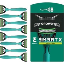 Get Store Yakın Tıraş Için Oynar Başlıklı 8'li Kullan At Tıraş Bıçağı