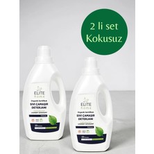 The Elite Home Organik ve Vegan Sertifikalı Sıvı Çamaşır Deterjanı 825 ml Kokusuz Hassas Kullanım 2 Li Set