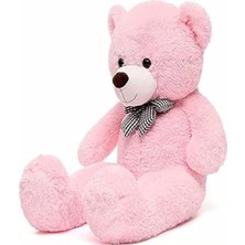 Get Store Pembe Rengarenk Papyonlu Peluş Ayıcık, 90 cm Boyutuyla Yüzleri Güldürür