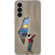 TechTree Samsung Galaxy A27 Uyumlu Mescid-I Aksa Duvar Baskılı Silikon Kılıf